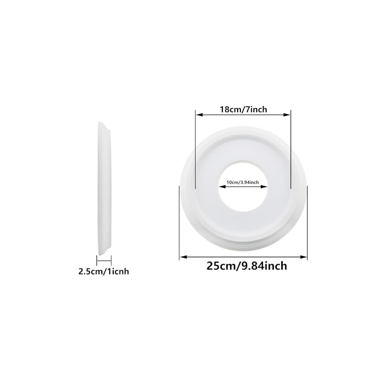 Ceiling Medallion Background Decoration Round Ceiling Lighting Medallion White Ceiling