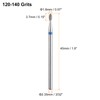 sourcing map 6pcs 120-140 Grits Diamond Grinding Bit 1.8mm Oval