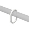 Interdeco Talent – Luina Curtain Rings White Plastic Oval Open