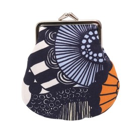 Marimekko 74342 123 Coin Purse PIENI KUKKARO SIIRTOLAPUUTARHA PURSE Pieni Kuccaro Siil Traputarha Purse, blue