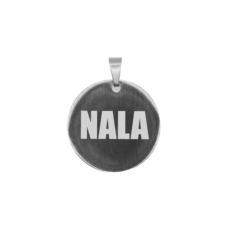 Placa de Identificación para Perros, Acero Inoxidable, (, Circular )