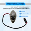 Motorcycle LED Front Flush Mount Turn Signal Light, Brake Blinker