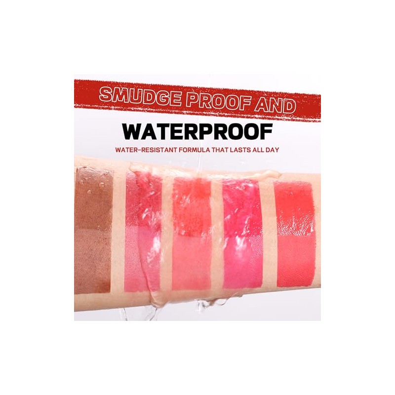 Labial Tipo Tinta Peel-Off Mate Doble Cabezal con Brillo, 07