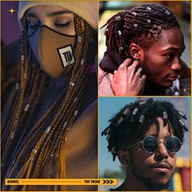 76PCS Vikings Hair Jewelry Norse Runes Tube Beads, Metal Clips Cuffs Rings, Accessories for Braids Dreadlocks Beads for Braiding Beard Decoration Brac