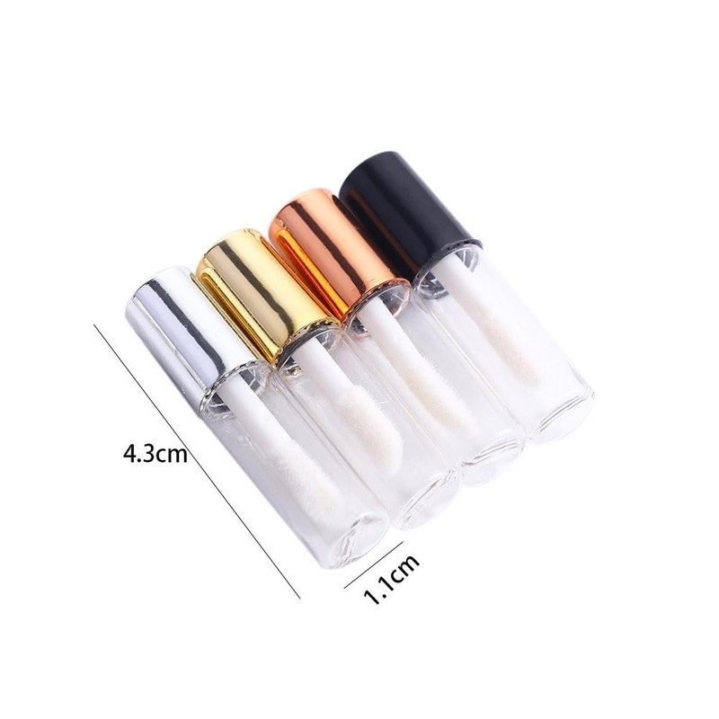 10pcs Empty Lip Balm Tubes Transparent Lip Gloss Tube Container