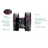 LSLANSOON 30x60 Portable Mini Binoculars, Wide View Angle Folding Binoculars