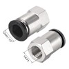 sourcing map Push to Connect Tube Fitting Adapter 12mm Tube
