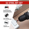 40 pcs Impact Screwdriver bit Set with Rugged housing, S2