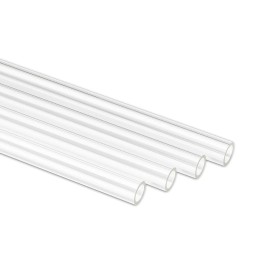 EKWB EK-Loop Acrylic Hard Tube, 12mm OD, 500mm, Clear, 4-pack