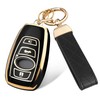 FT FUNTOR 4 Buttons Key Fob Cover with Keychain for