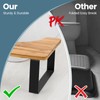 Bamboo Toilet Stool,Potty for Pooping,Portable Squatting Pan with Dual Anti