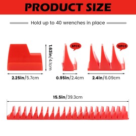 Wrench Organiser, Flexible Magnetic Wrench Holder, Holds 40 Wrenches, Improve Efficiency Magnetic Key Holder, Wall Pliers Holder for Tool Box