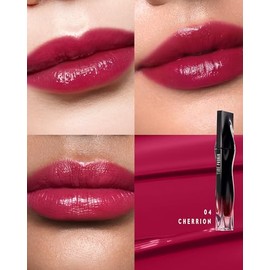 TIMEPHORIA POLVO ESTELAR TINTA LABIAL - Lip Stain de Larga Duración, Resistente Al Agua Y A Prueba De Transferencia, Efecto Brilloso, Labial Líquido Ligero, Alta Cobertura y Color Vívido (04 CHERRION)