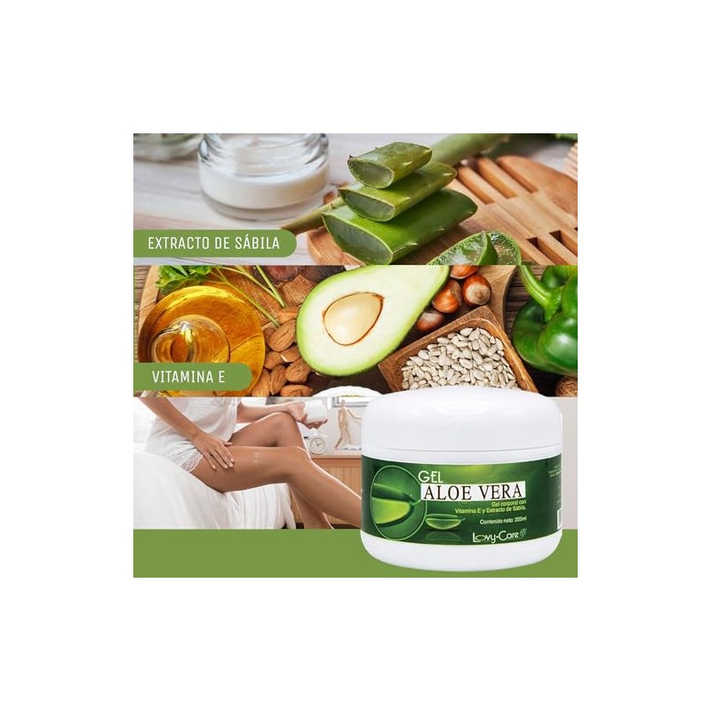 Lovy Care Duo Gel Corporal Aloe Vera con Vitamina E