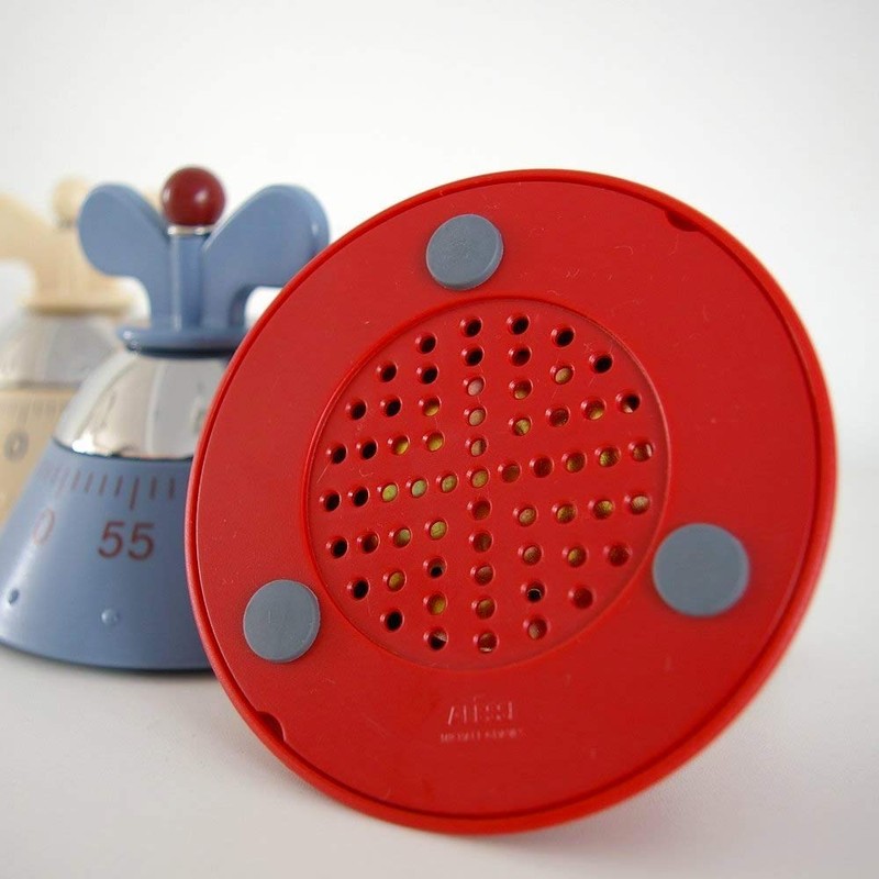 Alessi A09 Design Küchentimer, Thermoplastisches Harz, blau, 6 x 11