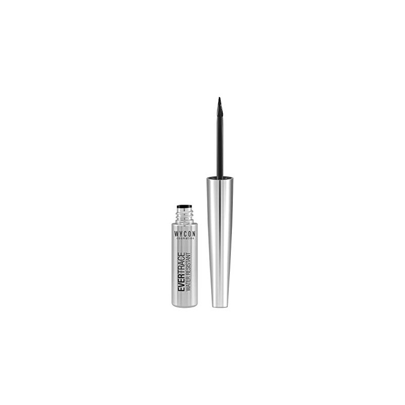 Wycon Cosmetics Ever Trace Eyeliner Liquid, Waterproof, Extra Black, Extremely