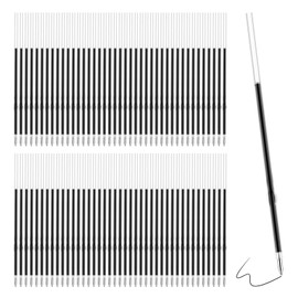 100 Stück Kugelschreiber Minen 1,0mm Einziehbare Stift Nachfüllungen Schwarz Kugelschreiber Ersatzminen 107mm Länge Kugelschreiberminen Schwarz Kugelschreibers Tinte für Büro Schule Zuhause