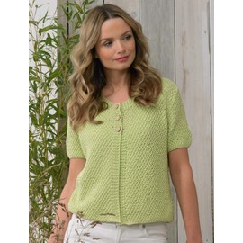 James C Brett JB595 Knitting Pattern Womens Cardigans in Pure Cotton DK and Glisten DK