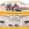 Ascher E12 Candelabra LED Light Bulbs 60 Watt Equivalent, Daylight