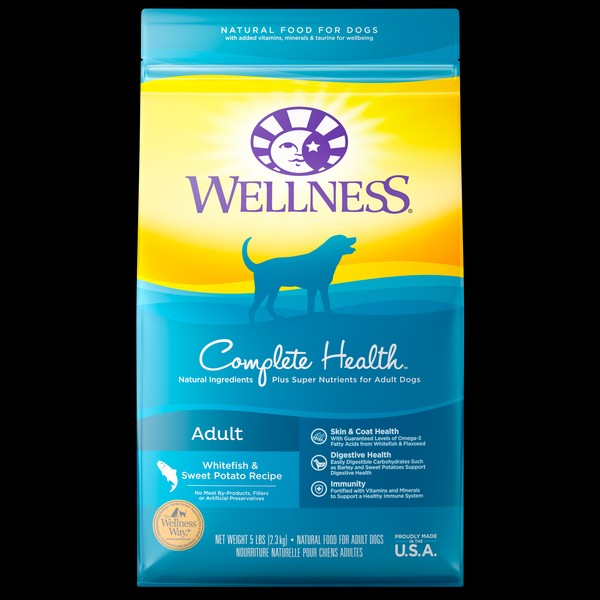 Wellness Complete Health Whitefish & Sweet Potato Dog Dry Food, 15 lb