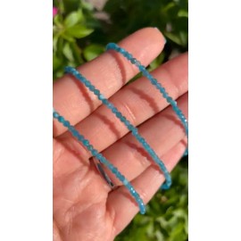 High Quality Apatite Beaded Healing Water Resistant Crystal Boho Anklet Bracelet