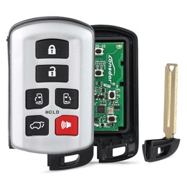Yewong - Llavero remoto de proximidad de repuesto para Toyota Sienna2011-2020, control remoto de entrada sin llave, 6 botones, 314.3MHZ, ID74 HYQ14ADR 5691, tablero 89904-08010