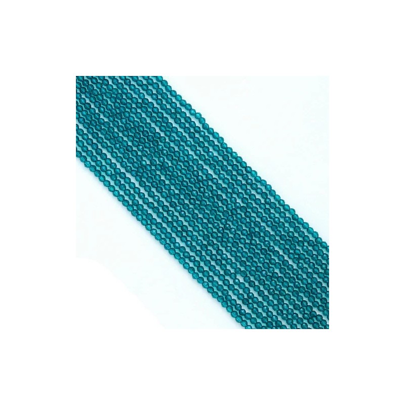 3mm Blue Crystal Round Faceted Beads, Sku#U1864