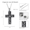XSMZB Cross Urn Necklace for Ashes for Women Men Tree