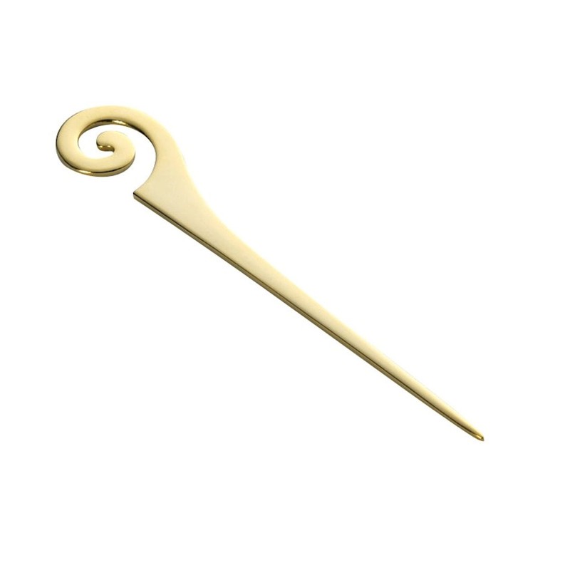 to-dai 18 – 8 Spiral Pick, Gold Plated, 3-Pack