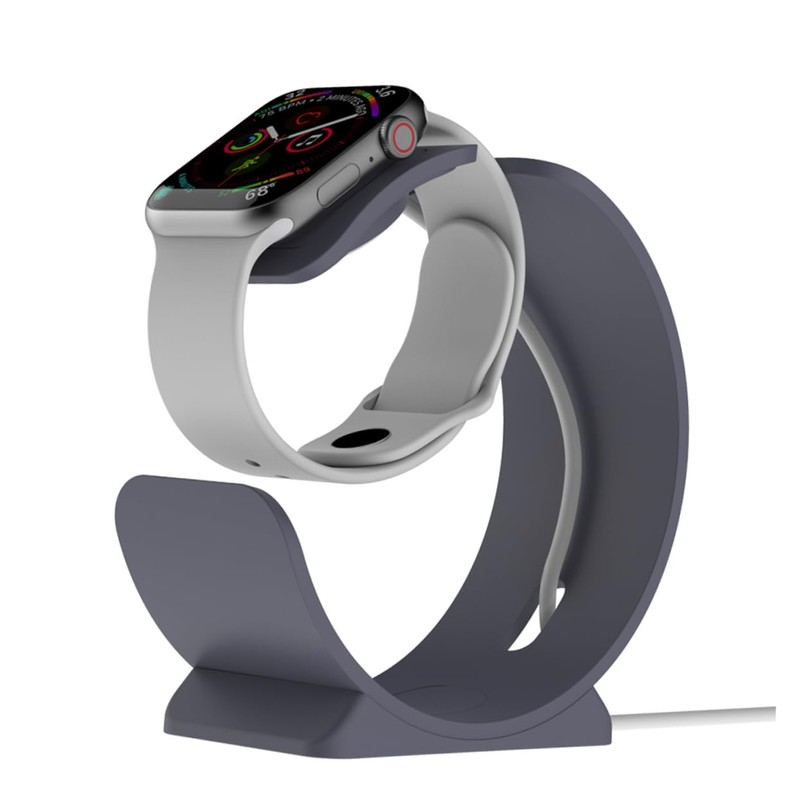Tofficu Smart Watch Charging Holder Grey Watch Charging Bracket Display
