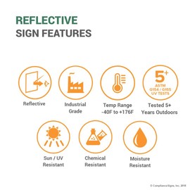 ComplianceSigns.com Ii-R Roof Truss Identification Label Decal, 6 in. Vinyl for Fire Safety/Equipment