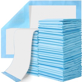 PLMMOUT 100 Pack Disposable Changing Pads,Large Leak-Proof Diaper Pad,Waterproof Diaper Changing Pad,Breathable Large Baby Disposable Underpad,Ultra Absorbent,17 X 13 Inch