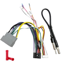 Aftermarket Radio Wiring Adapter Compatible with Chrysler 2001-2007/Dodge 2002-2007/Jeep 2003-2009, 16Pin Android Car Stereo Harness with SWC Reverse, Fits for Charger Wrangler Ram 300C Grand Cherokee