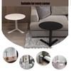 GRPDMDM C-Shaped Metal Side Table, Space Saving Round End Table