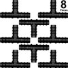 Maitys 8 Pieces 1/2 Inch (16mm) Garden Barbed Connector Plastic