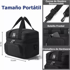 AUGUSTYUE Loncheras Termicas Aislante De Gran Portátil Escuela,trabajo