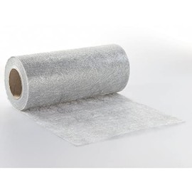 Deko AS GmbH Sizoflor Tischband Silber 20 cm Rolle 25 Meter 60 003-R