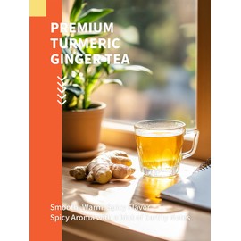 HYNTMYT Turmeric Ginger Tea Bags 120 Teabags | Bulk Buy for Office, Home & Catering | Chamomile + Lavender + Lemon Balm | Compostable Tea Bags | Resealable Pouch
