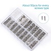 Yosoo - 1000 Piezas Micro Tornillos de Acero Inoxidable Tuercas