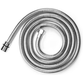Shower Hose Extra Long 118 Inches 304 Stainless Steel Handheld Shower Head Hose,tandard G1/2（0.8” or 20mm）Connector(Chrome)