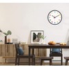 Topkey Wall Clock 12 Inch Silent Non Ticking Geometric Numbers