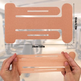 10pcs Shoulder Kinesiology Tapes, Premium Breathable Latex-Free Athletic Muscle Strips Shoulder Kinesiology Tapes Precut Strips for Home Office Fitness Sports