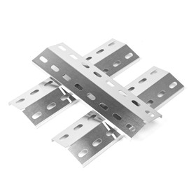 GFTIME 35 x 10.5 cm Stainless Steel Burner Cover Replacement Parts Heating Plate for Landmann and Other Grill Models, Flame Distributor Heat Shield Accessories, Pack of 3