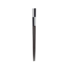 Asahi Koyo W-1108 Chopsticks, Dishwasher Safe, Antibacterial, 9.1 inches (23 cm), Folding Screen, Black, Natural Wood, Made in Japan