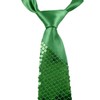 Cadoline Green Mens Sequin Polyester Fancy Dress Tie 38 x
