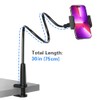 Soporte de cama con clip para teléfono celular, con agarre