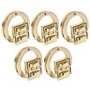 5Pcs Purse Clasp Alloy Material High Hardness Long Service Life