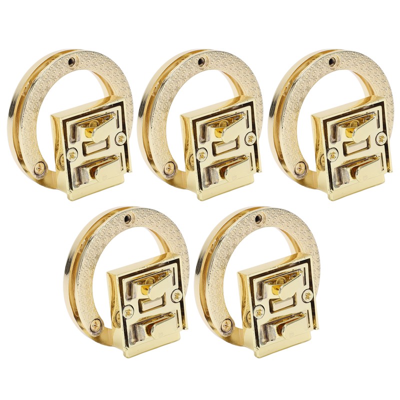 5Pcs Purse Clasp Alloy Material High Hardness Long Service Life
