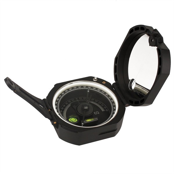 SVBONY Comping Military Compass Multifunction Compass Lensatic Sighting Fluorescent Waterproof for Hunting Hiking with Carrying Case and Strap