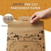 Pack of 200 Unbleached Parchment Paper Baking Sheets, 20 x